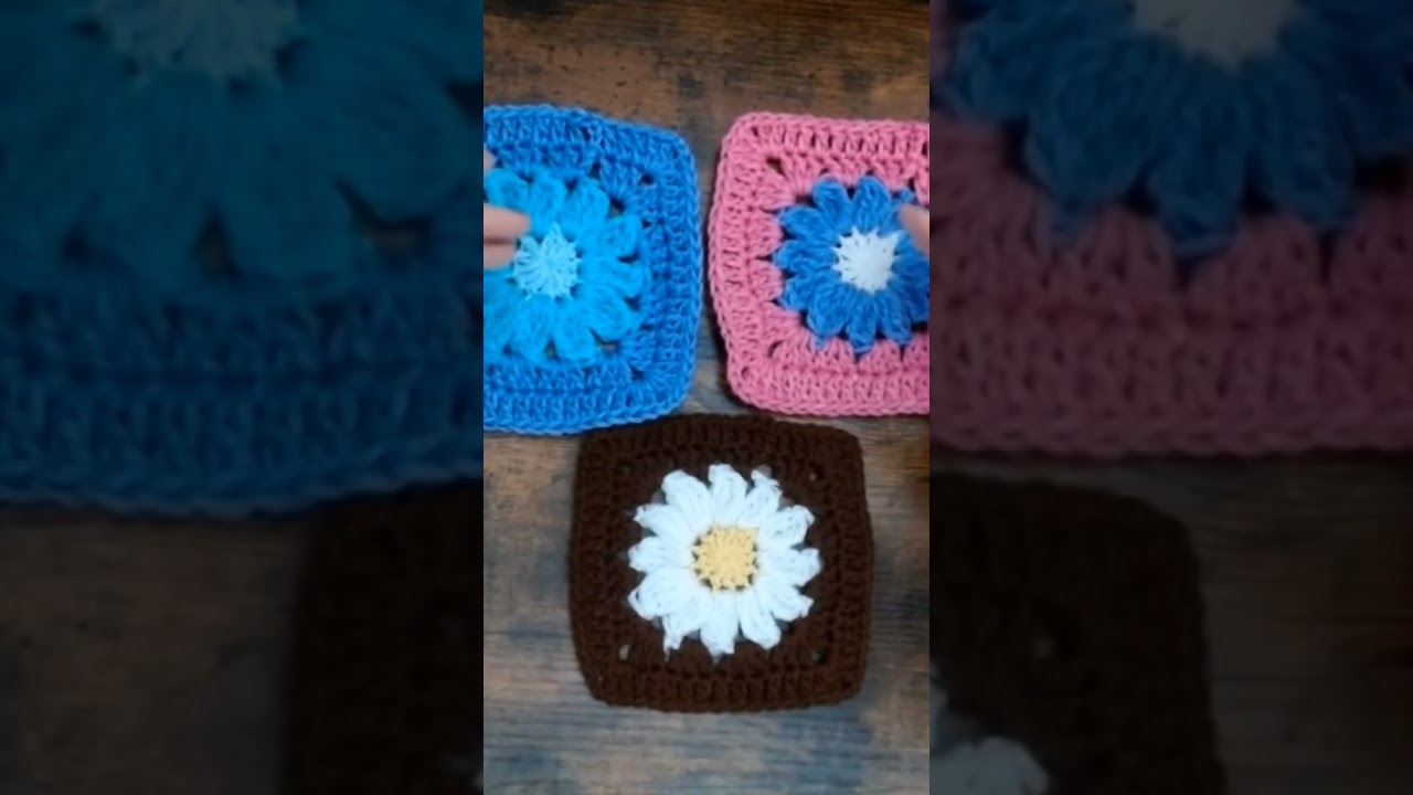 Tuto facile carré granny fleur