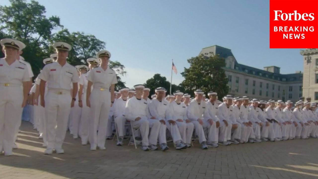 Members Of The US Naval Academy Class Of 2025 Take Their Oath Of Office