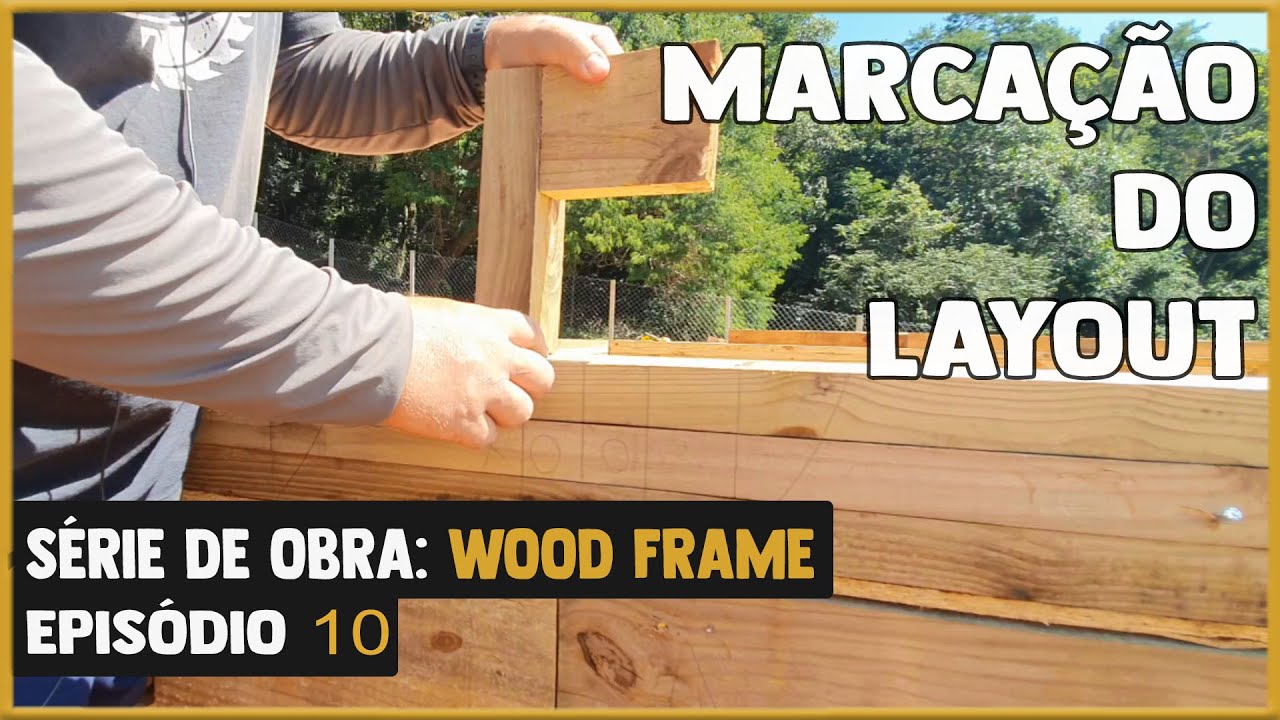 Wood Frame: Marca&ccedil;&atilde;o do Layout Passo a Passo - Como Marcar a Pagina&ccedil;&atilde;o dos Montantes