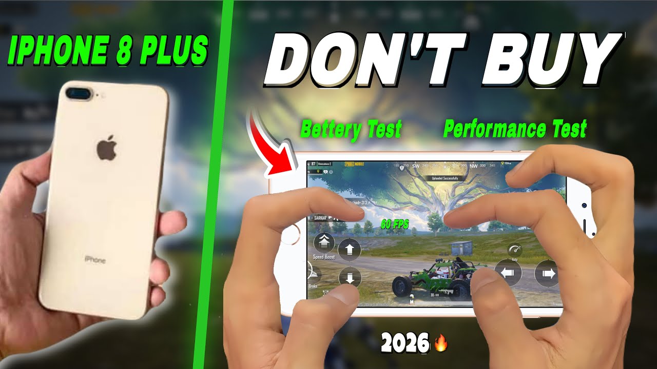 iPhone 8 Puls PUBG TEST 2026🔥| Buy Or Not😟| Price? | Heat & lag | Battery | Performance | PUBG  