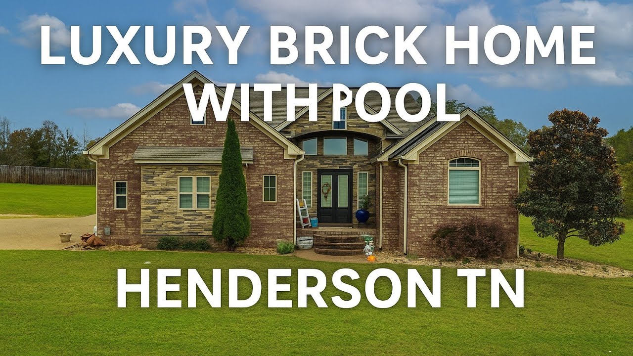 Luxury Brick Home with Pool & 3-Car Garage on 1.6 Acres | 175 Ridgewood Dr Henderson TN