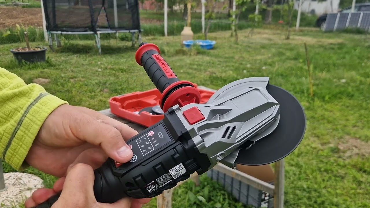 Parkside 20v Cordless Flat Head Angle Grinder