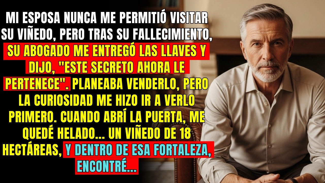Mi Esposa Me Prohibía Visitar Su Viñedo — Tras Su Muerte, El Secreto Me Dejó Completamente Helado