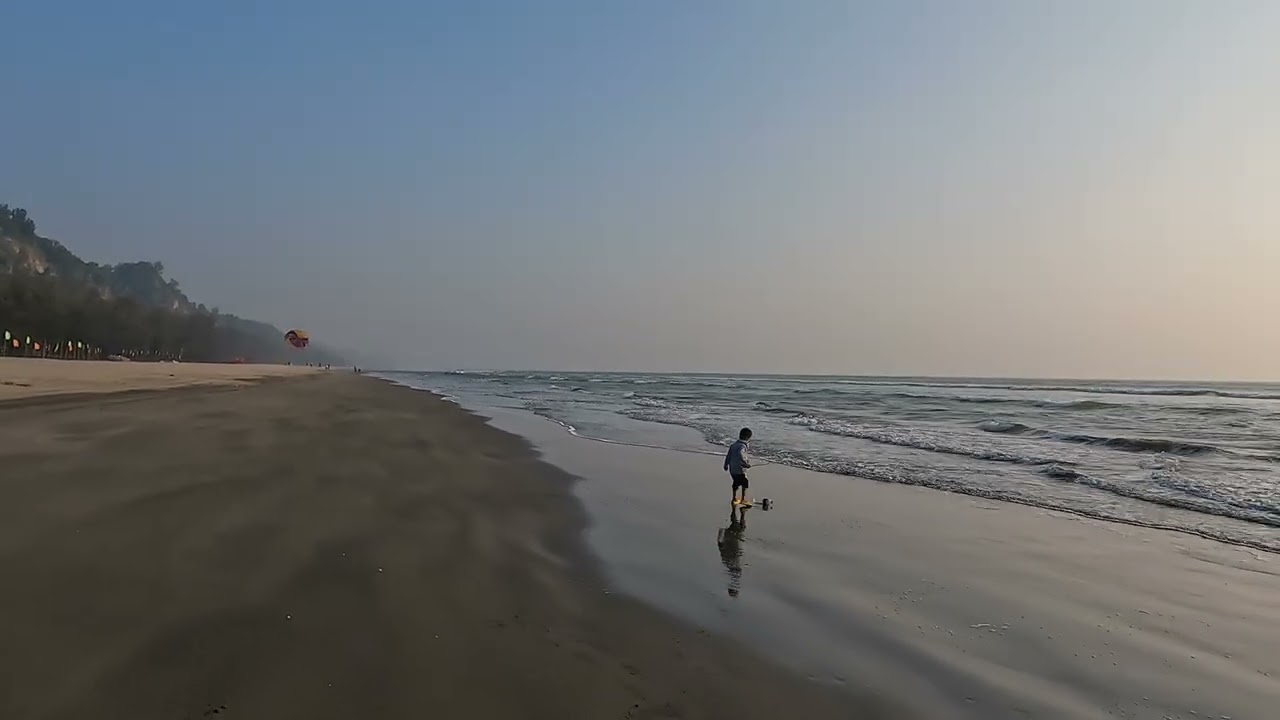 Cox's Bazar Beach: Dorianagar.  4K Version.