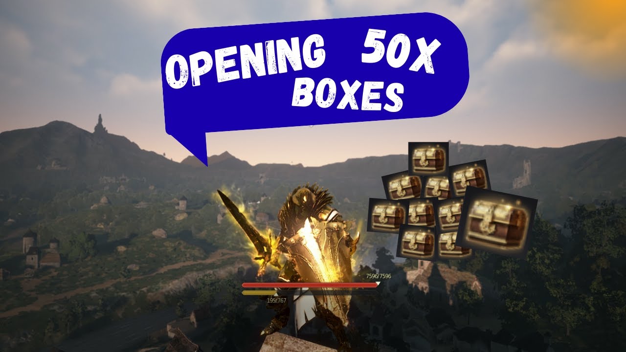 Black Desert Online: Opening 50x Forgotten Ancient Treasure Chest's🪙
