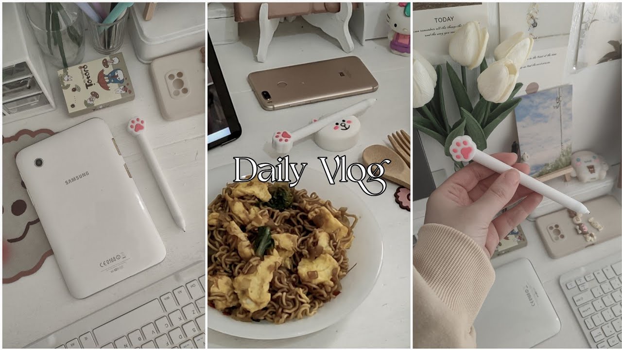 Homebody vlog: Unboxing new accessories for my samsung tablet, home cooking, relaxing I Lunadrella