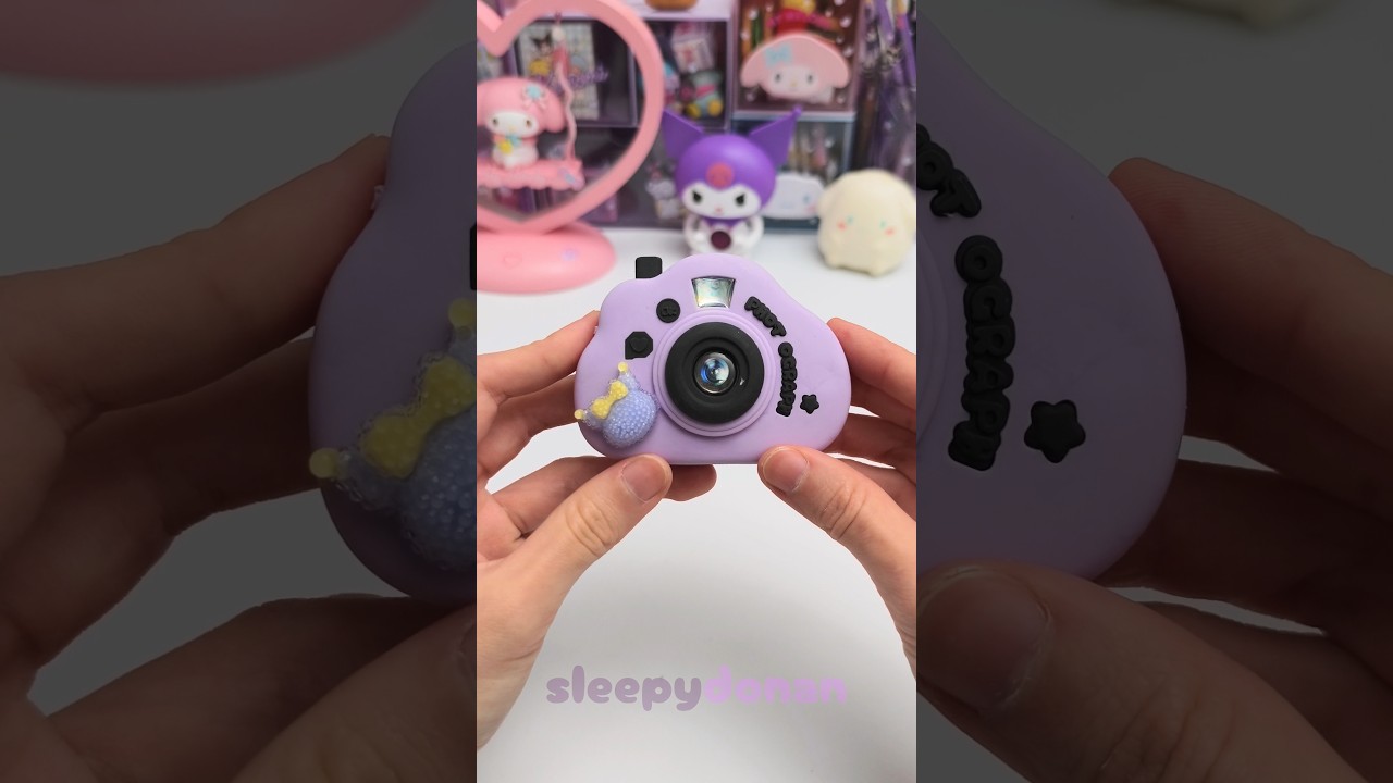 kuromi camera eraser💜 #unboxing #stationery #backtoschool #eraser #sanrio #kuromi