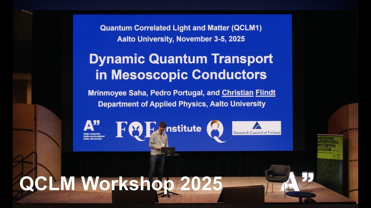 Dynamic Quantum Transport in Mesoscopic Conductors   Professor Christian Flindt