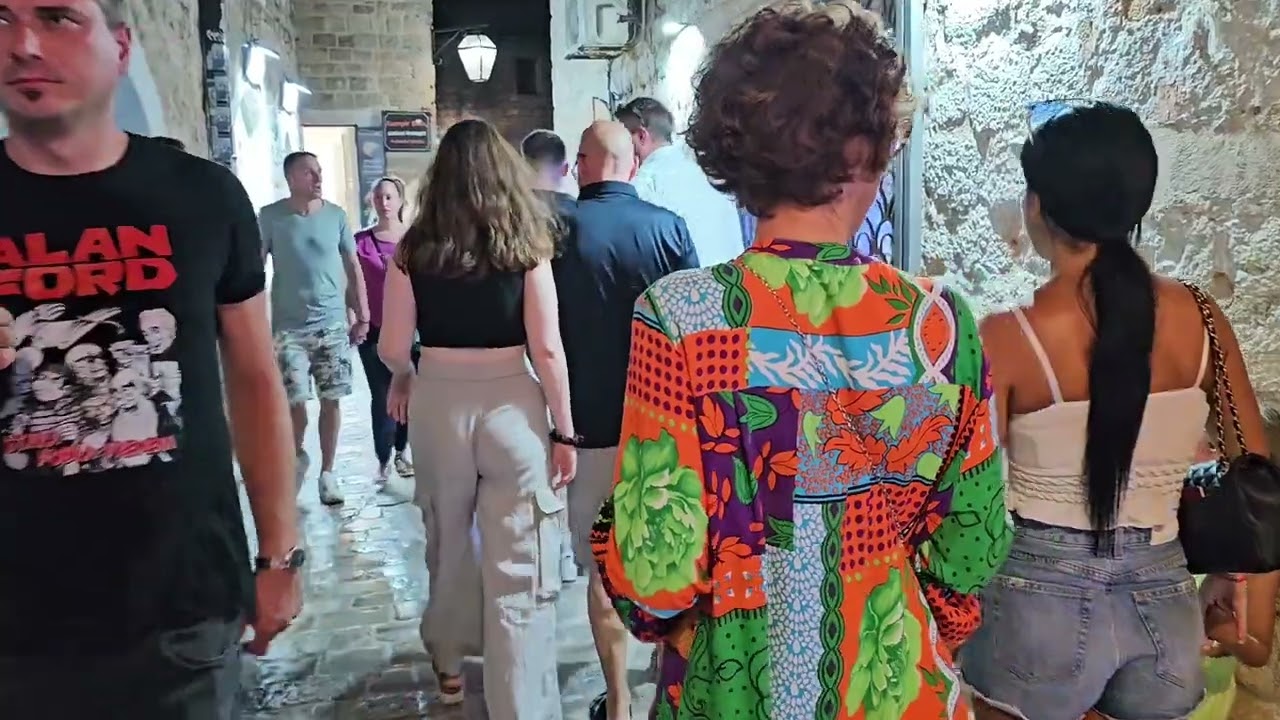 Budva old town walking July 2024