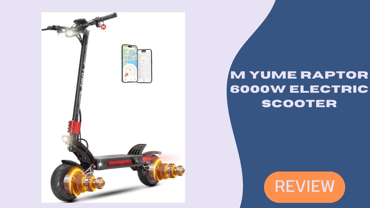 YUME Raptor 6000W Motor Scooter – Fast, Powerful & Long Range Ride