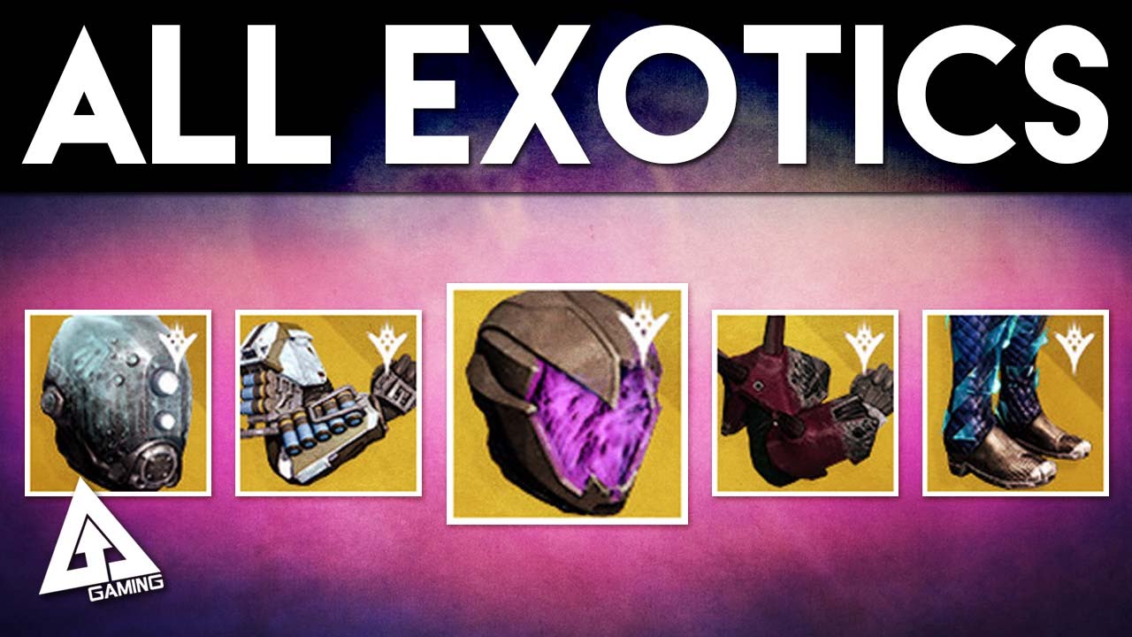 Destiny The Taken King ALL EXOTIC ARMOR!