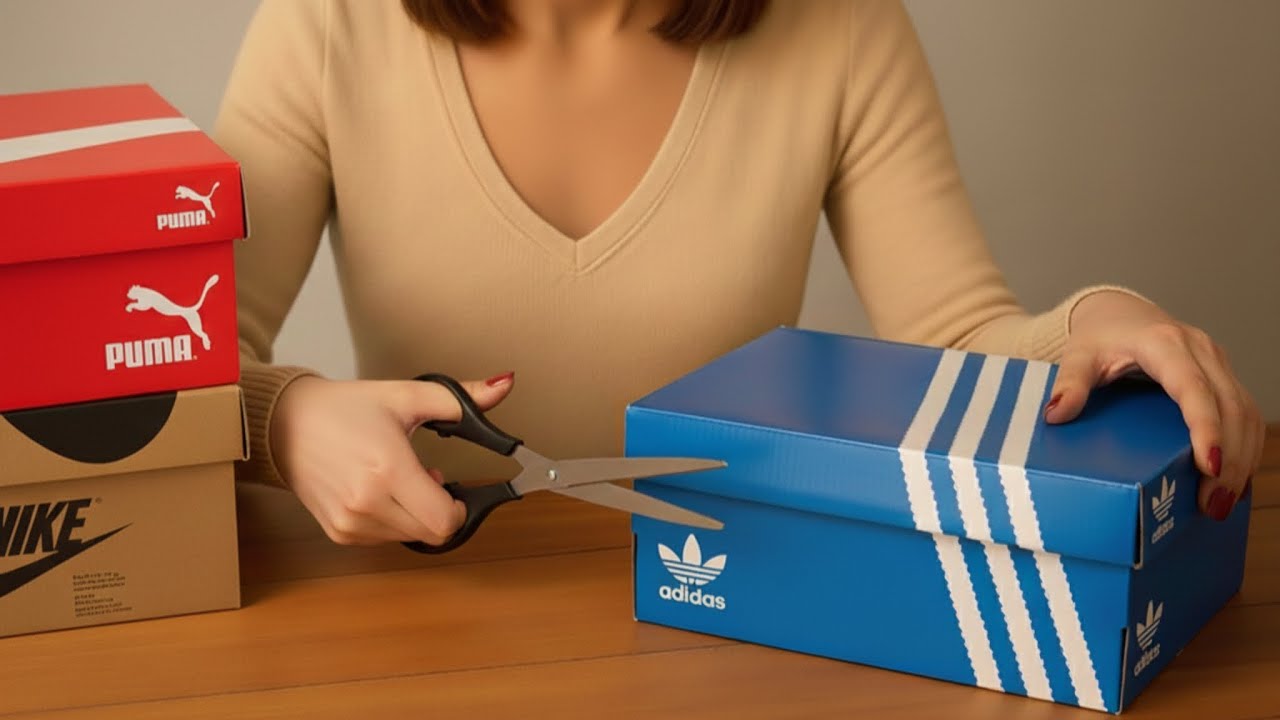 Don't throw away empty shoe boxes! Look what I did! Brilliant recycling!