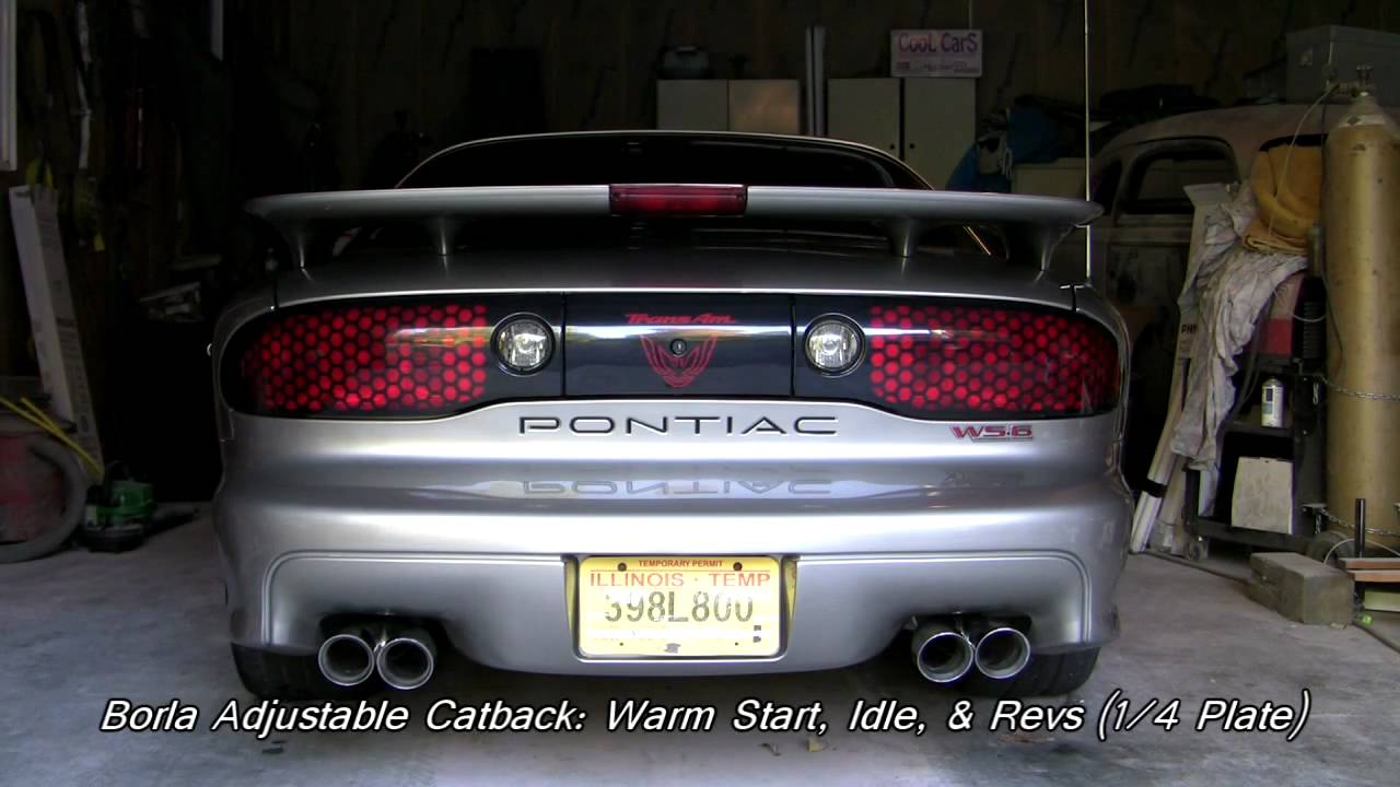 2002 Pontiac Trans Am WS6 M6 - Stock/Borla Exhaust Comparison