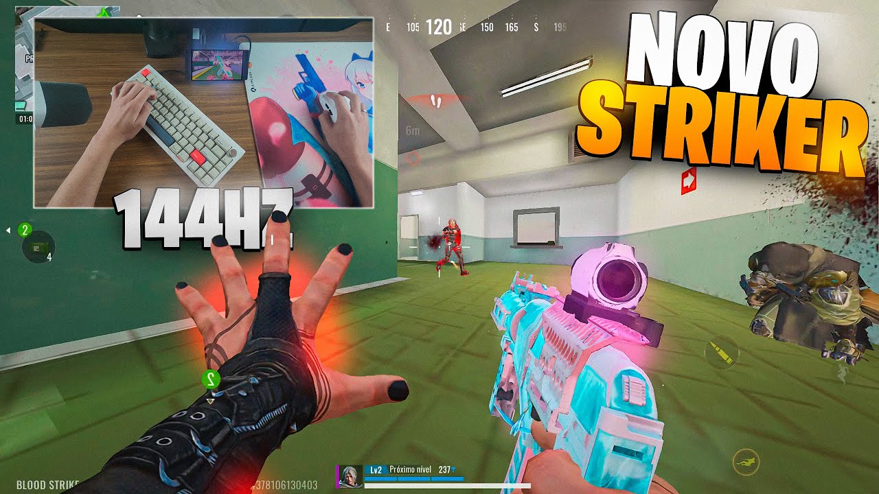 NOVO STRIKER ´´LUCIAN´´ O BLOOD STRIKE !29 KILLS NO MOBILADOR ! HANDCAM 144 HZ