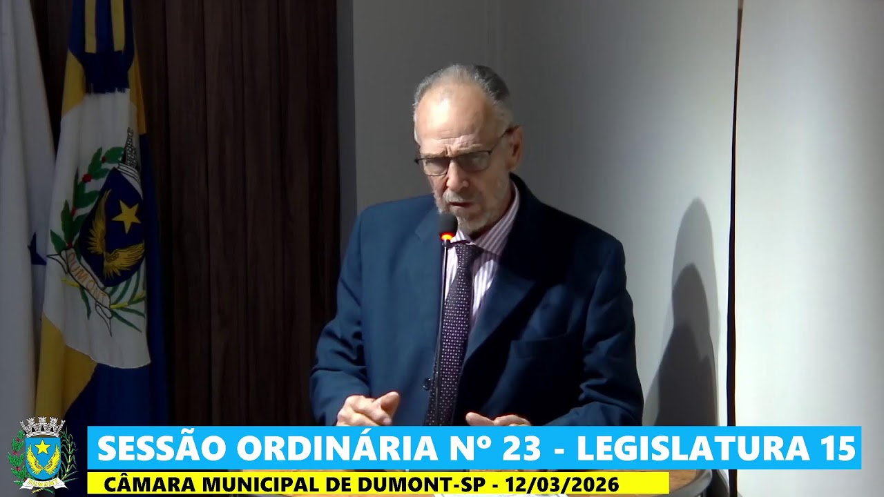 Transmissão ao vivo Câmara Municipal de Dumont