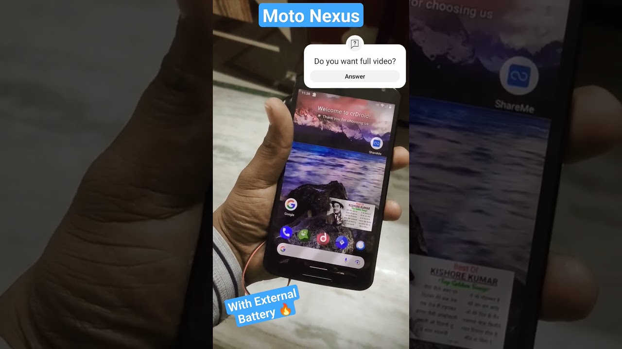 Nexus phone with 10000mah battery 🔥 