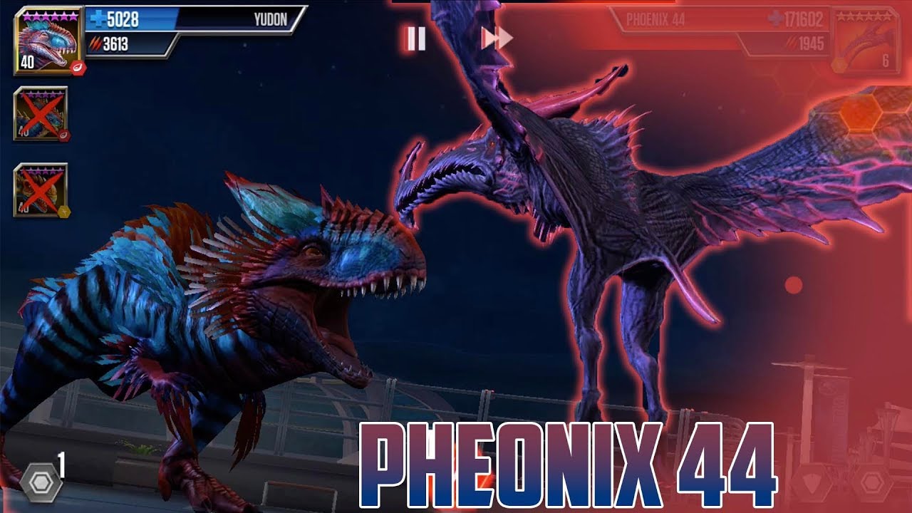 Pheonix vs Yudon, Metriaphodon, Pachygalasaurus BOSS Fright, S-DNA event ( Jurassic World The Game )