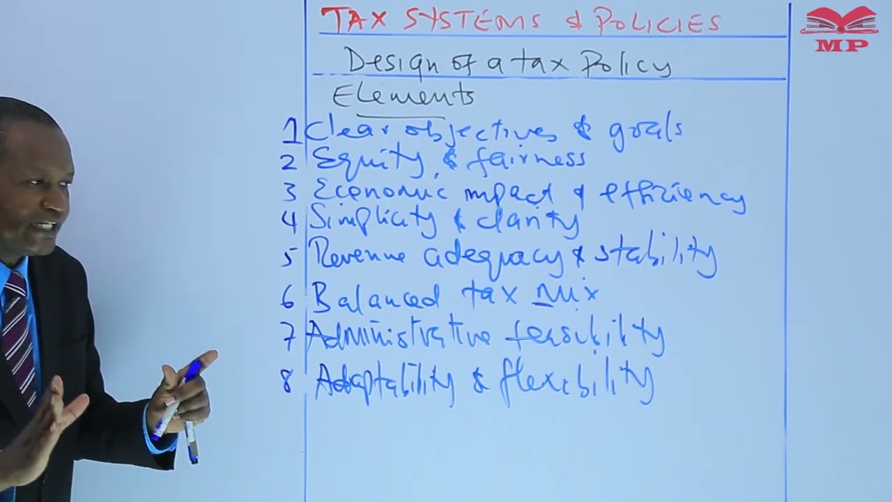 Design of a Tax Policy