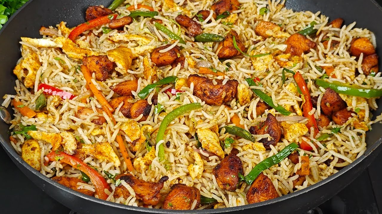 Chicken Tikka Fried Rice | Restaurant Style Chciken Fried Rice | Chicken Fried Rice Recipe