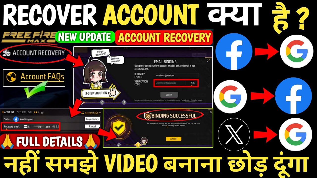 ACCOUNT RECOVERY FREE FIRE 2025| NEW UPDATE ACCOUNT FAQS FF MAX | ACCOUNT RECOVERY FREE FIRE KYA HAI