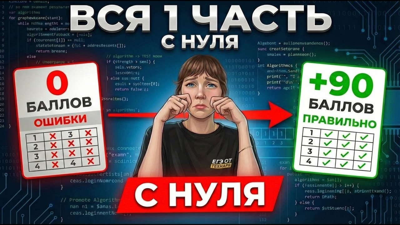 РЕАЛЬНОЕ ЕГЭ Информатика 2026 с НУЛЯ на 90+ баллов | Марафон неделя №4