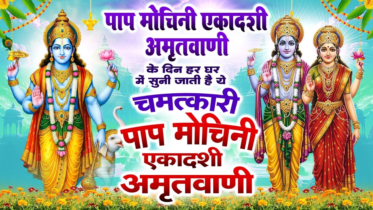 पाप मोचिनी एकादशी के दिन हर घर में सुनी जाती हैं यह पाप मोचिनी एकादशी अमृतवाणी~Papamochani Amritwani