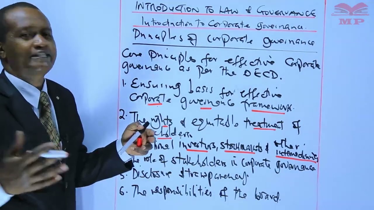 KASNEB_CPA_INTRODUCTION TO LAW AND GOVERNANCE_PRINCIPLES OF CORPORATE GOVERNANCE