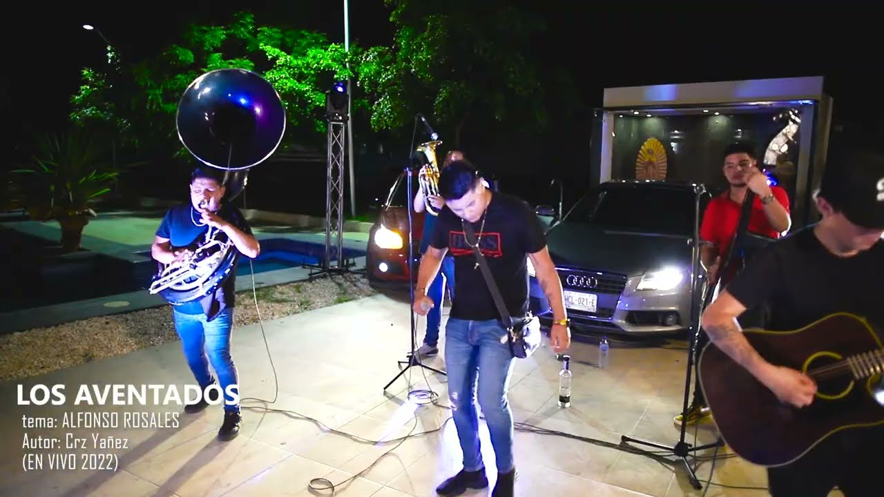 ALFONSO ROSALES - LOS AVENTADOS  (CON TOLOLOCHE, TUBA Y SAXORES) En vivo desde MICHOACAN 2020