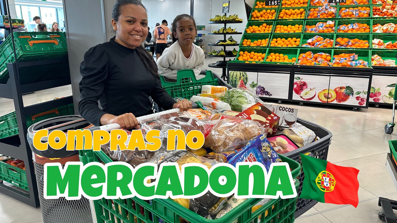 COMPRA DO MÊS NO MERCADONA  🛒EM PORTUGAL 🇵🇹 #portugal