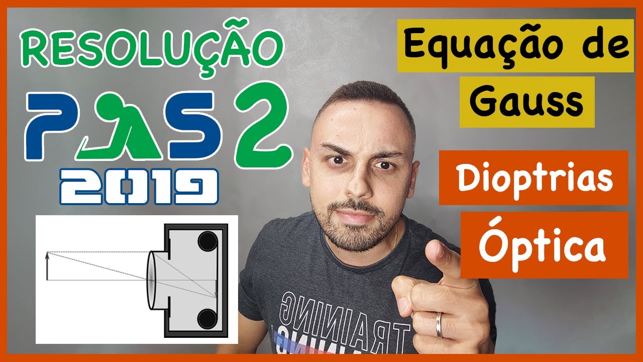 Resolução do PAS 2 UNB 2019 - Óptica: vergência e equação de Gauss