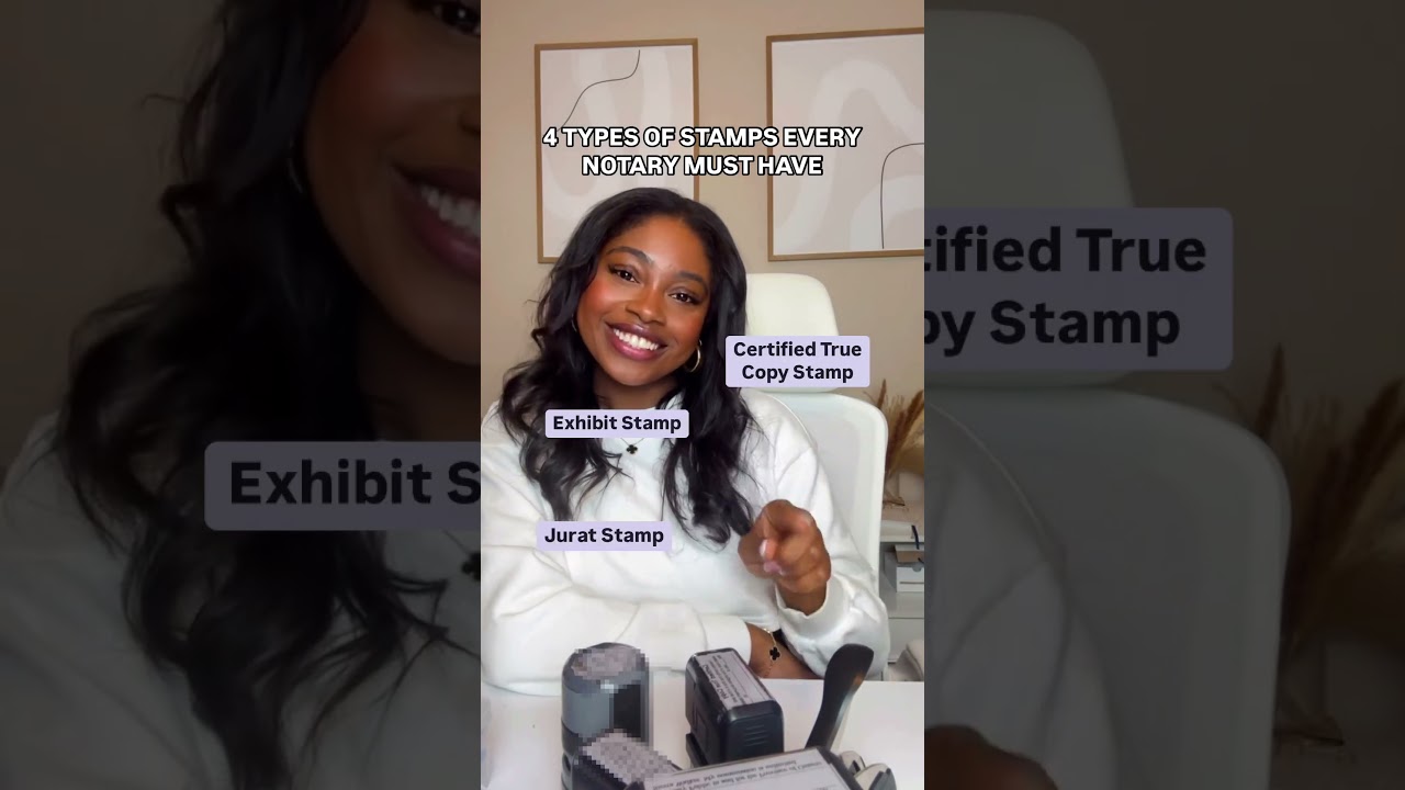 ✅ Must Have Notary Stamps