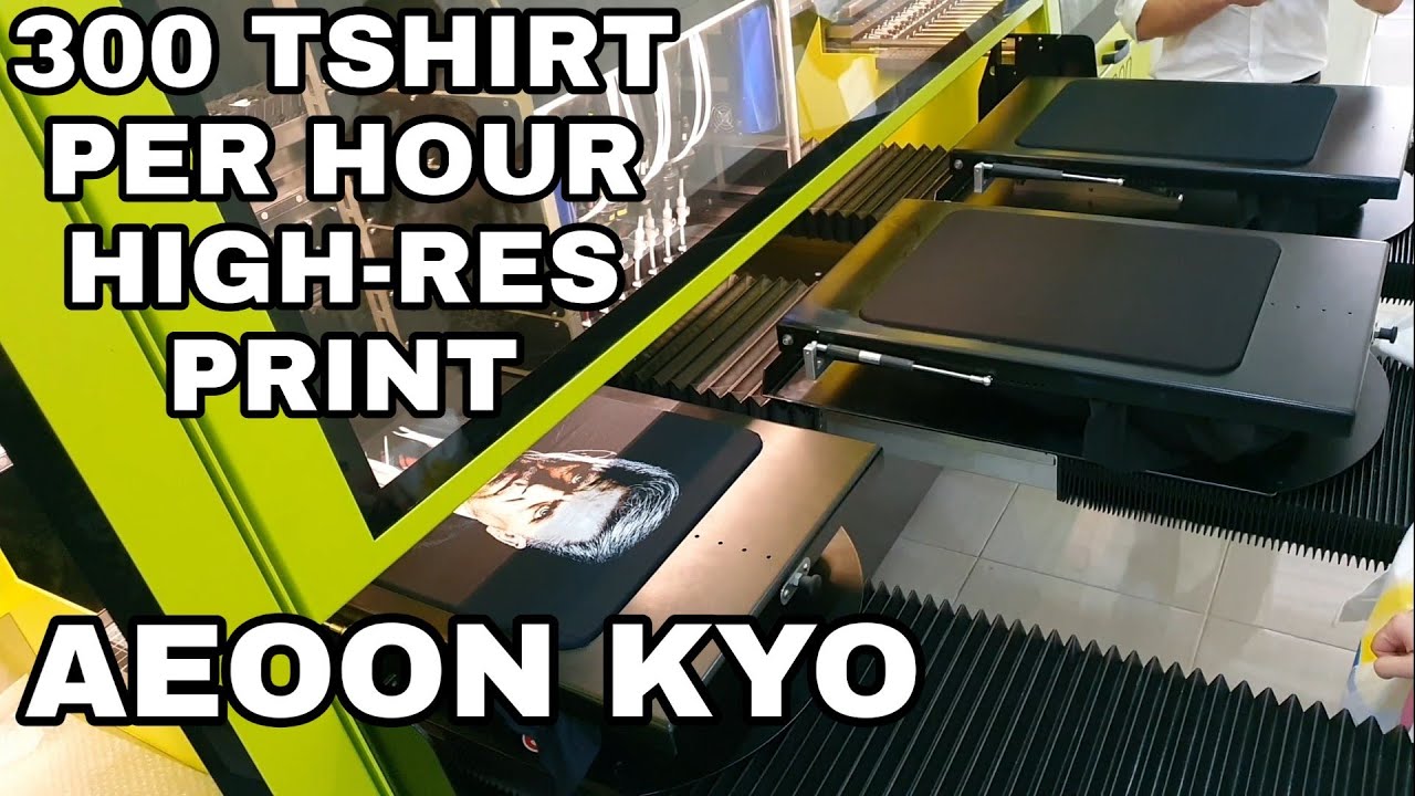 REVIEW AEOON KYO THE FASTEST DTG PRINTER WITH MOST DETAILED RESULT