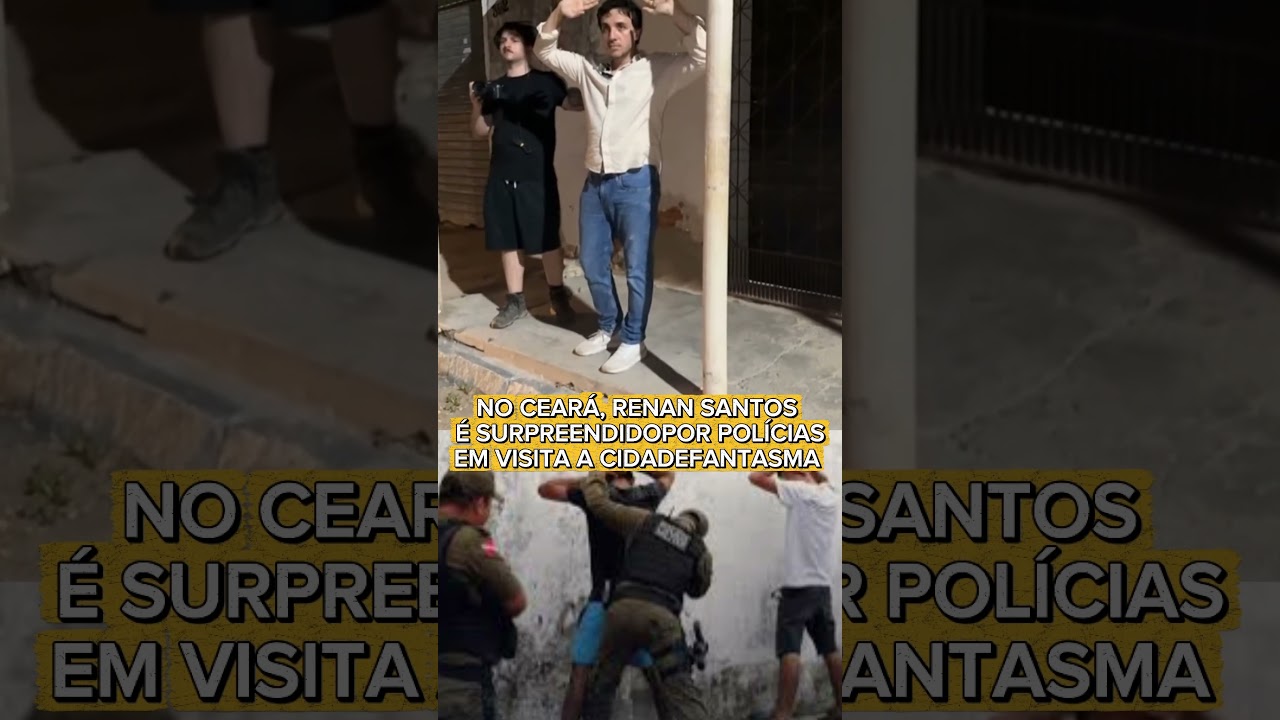 RENAN SANTOS &Eacute; RENDIDO POR POL&Iacute;CIAS EM VISITA A CIDADE FANTASMA, NO INTERIOR DO CEAR&Aacute;