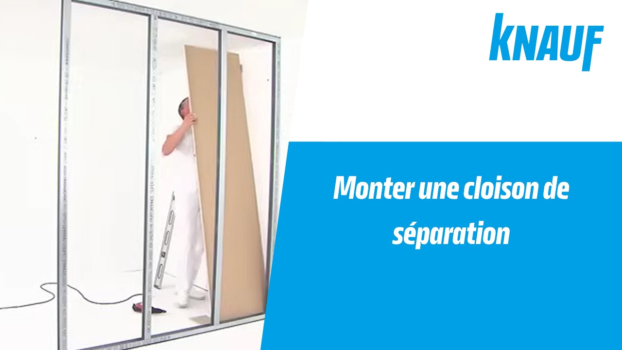 Monter une cloison de séparation