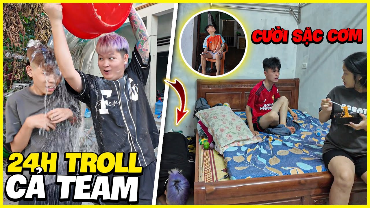 Văn Huỳnh | Thử Thách 24H Troll Cả Team ĐỨC MÕM, Cười Không Nhặt Được Mồm Phần 2