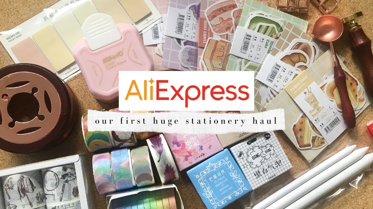HUGE ALIEXPRESS STATIONERY & SCRAPBOOKING HAUL! | Stickers, Washi Tapes, Wax Seal Stamp Set