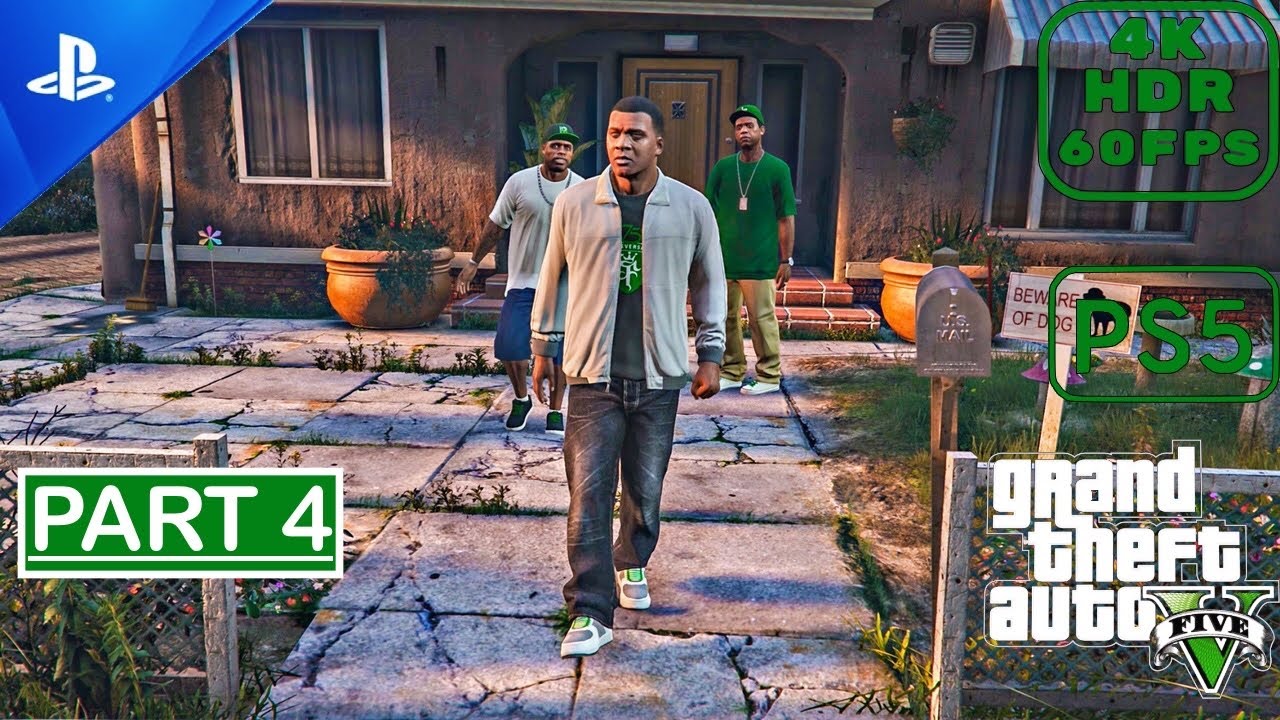 GTA V PS5 - Gameplay Walkthrough (60FPS 4K HDR) Part 4 No Commentary