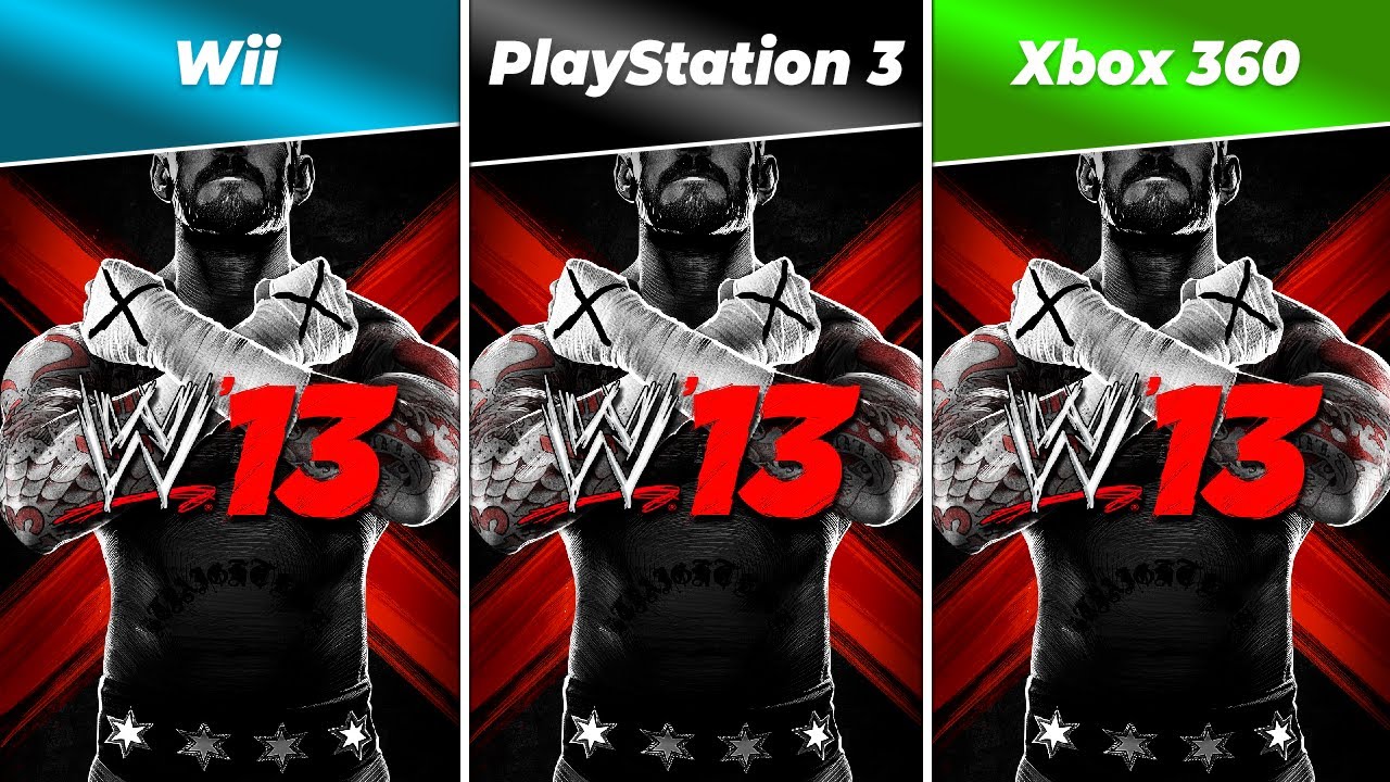 WWE '13 (2012) Wii vs Xbox 360 vs PlayStation 3 [Graphics Comparison]