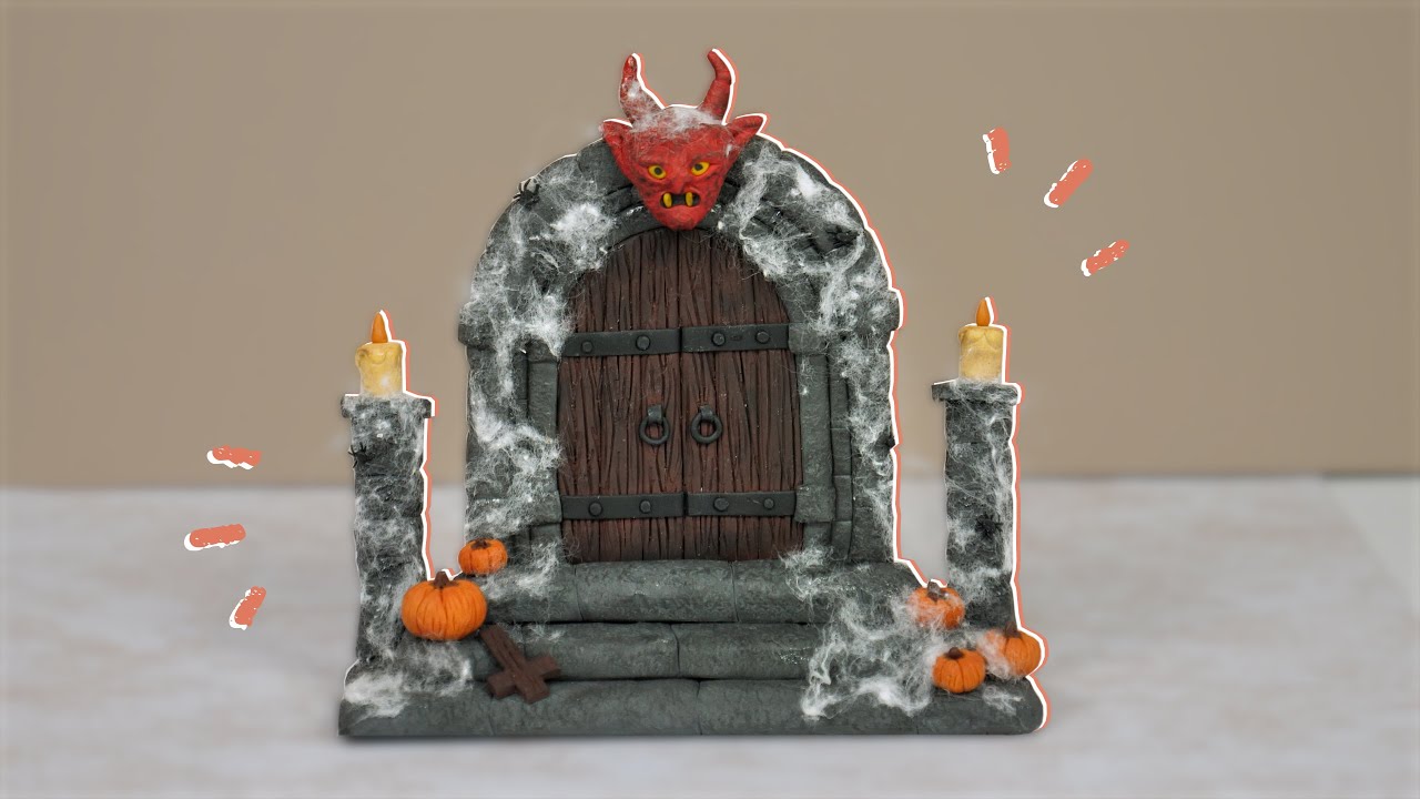 TUTO FIMO HALLOWEEN : fabrique une PORTE DES ENFERS réaliste 🔥