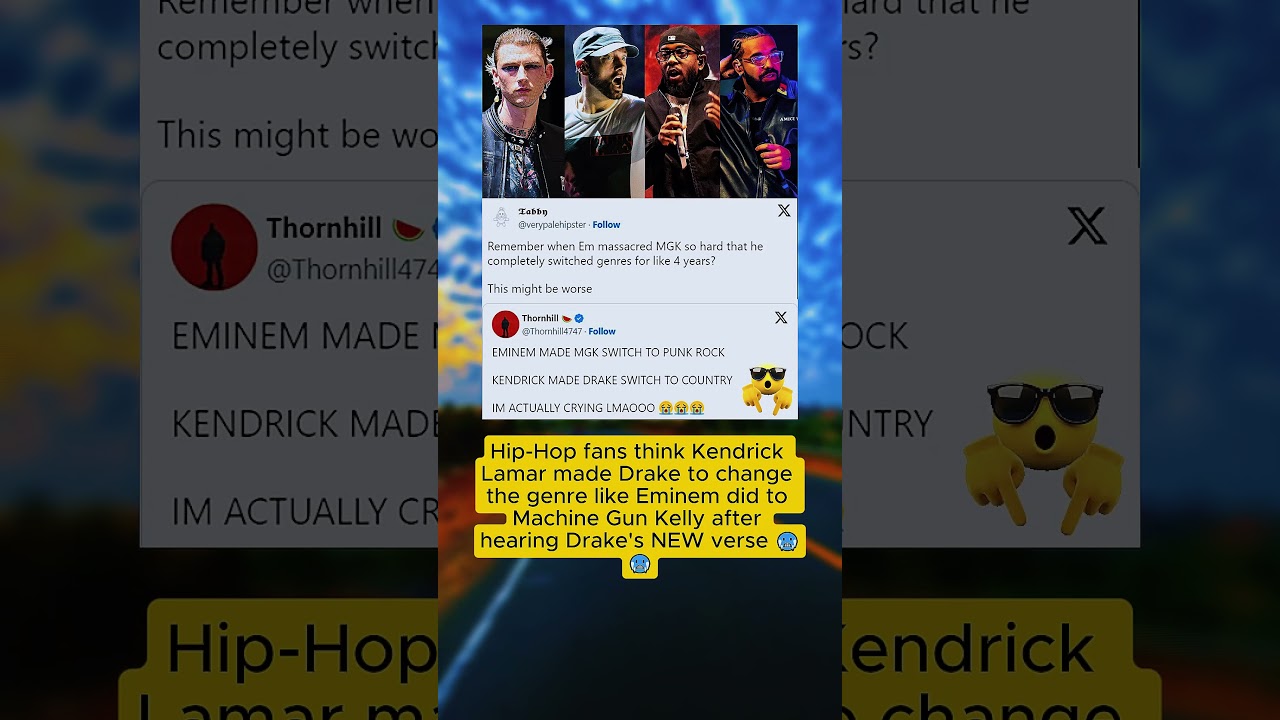 Fans Say Kendrick Lamar Made Drake Switch Genres Like Eminem Did to MGK  