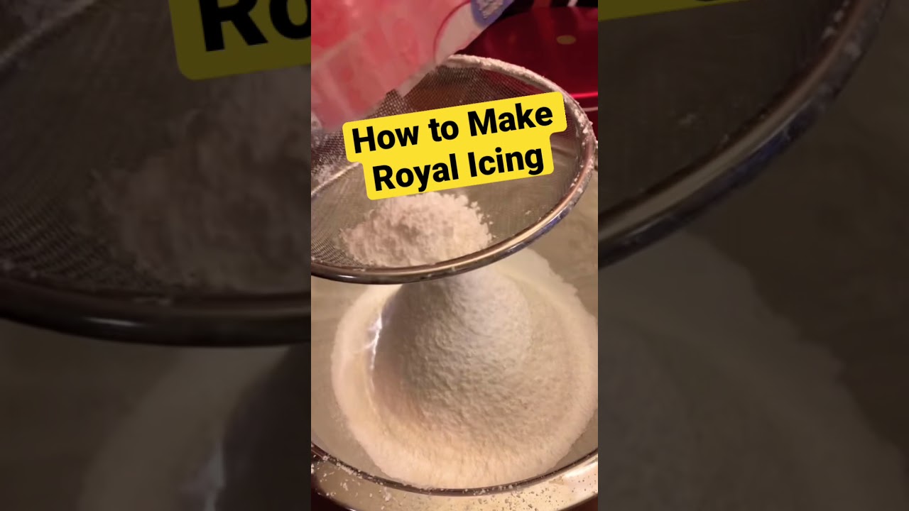 How to Make Royal Icing! #shorts #jamaicanblackcake #royalicing #frosting #cakedecorating