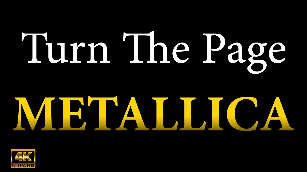 Turn the page KARAOKE - Metallica