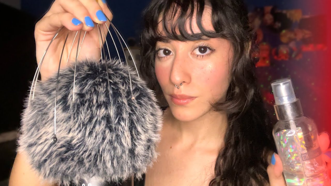 ASMR MEXENDO no SEU CABELO com CARINHO ATÉ VOCÊ DORMIR 😴 (cafuné, massagem, mouth sounds...)