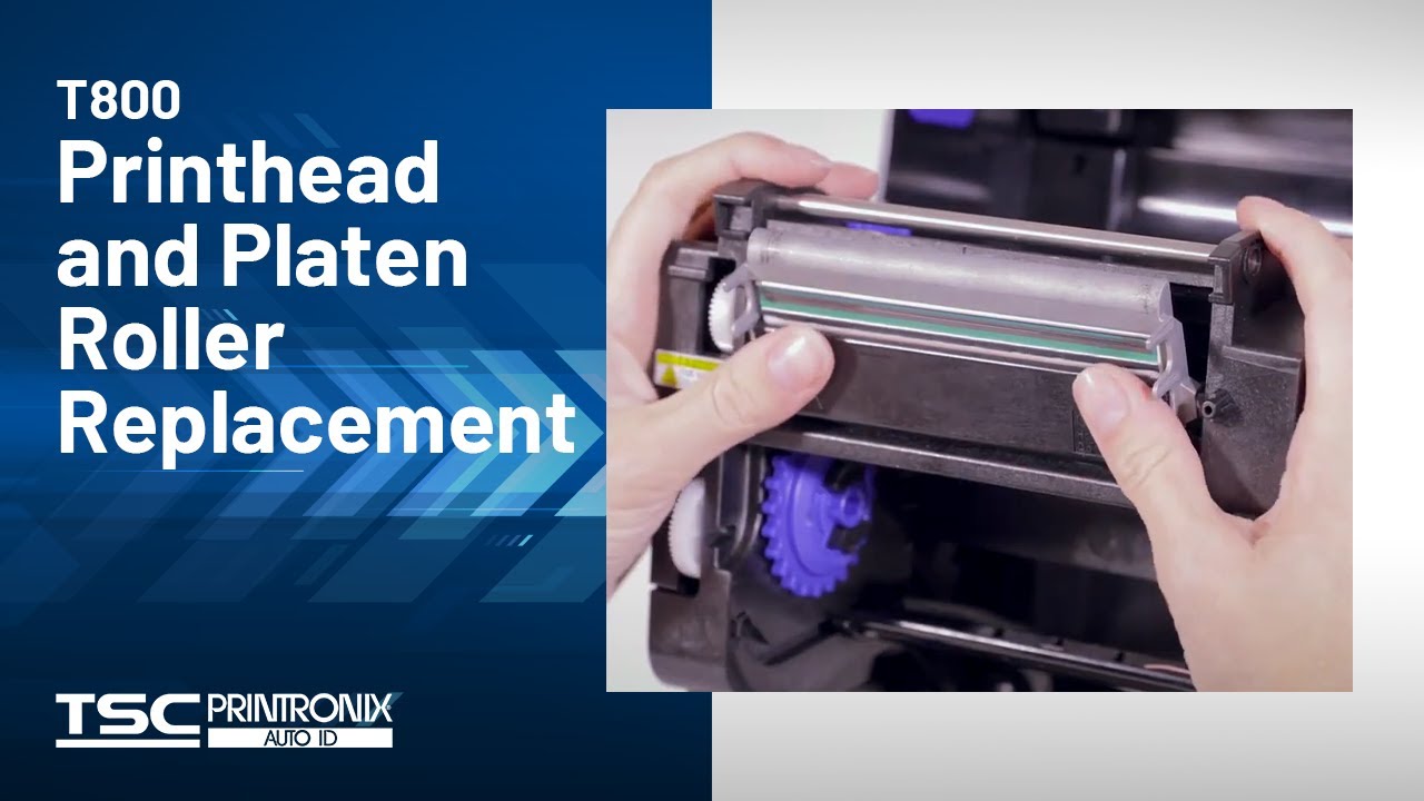 Printronix Auto ID T800 Desktop Printer: Printhead and Platen Roller Replacement