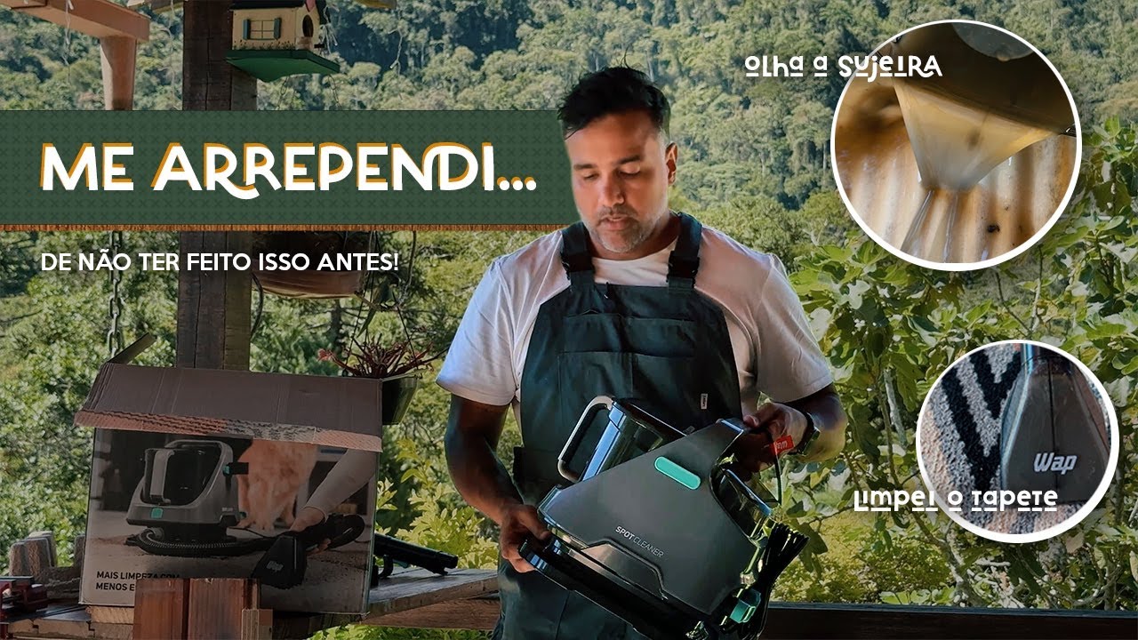 POR QUE EU NÃO COMPREI ANTES? Teste real da WAP Spot Cleaner W2 em um Tapete