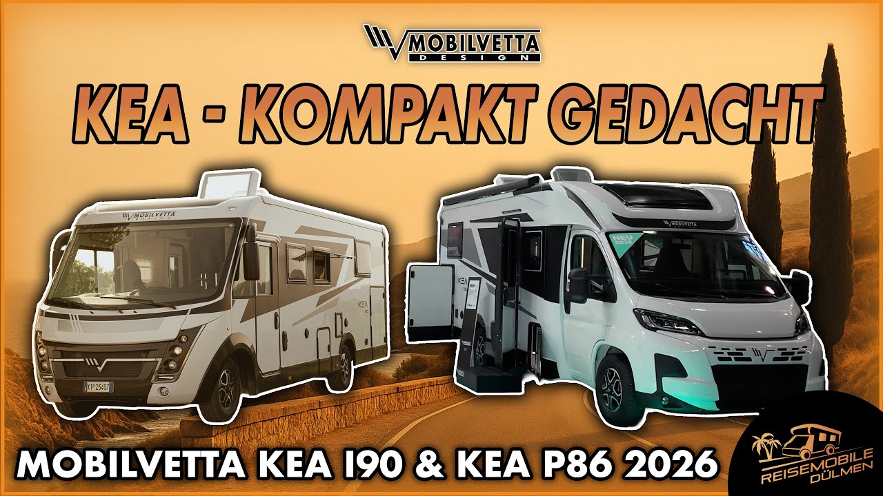 Mobilvetta Kea 2026 🇮🇹 i90 & P86 | Die neue Kompakt-Linie✨