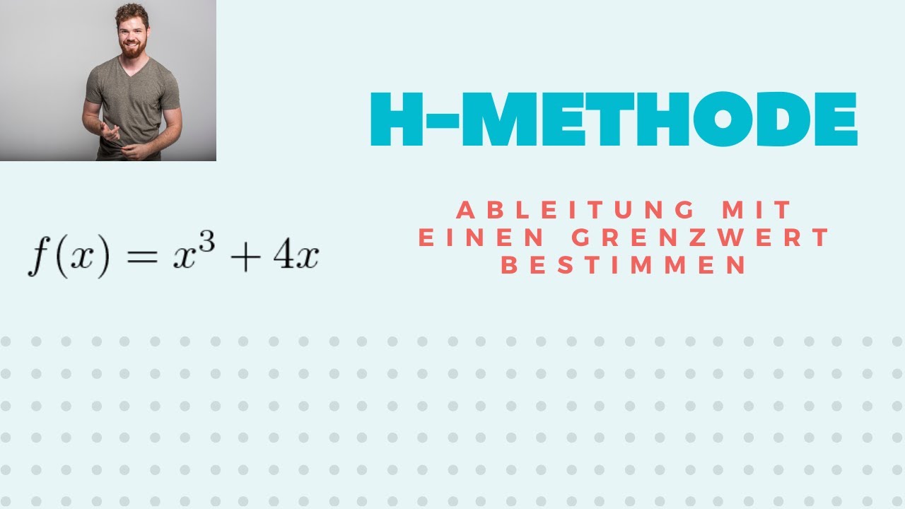 h Methode | Ableitung mit einem Grenzwert bestimmen (Differentialquotient) + Beispiel f(x)=x^3+4x