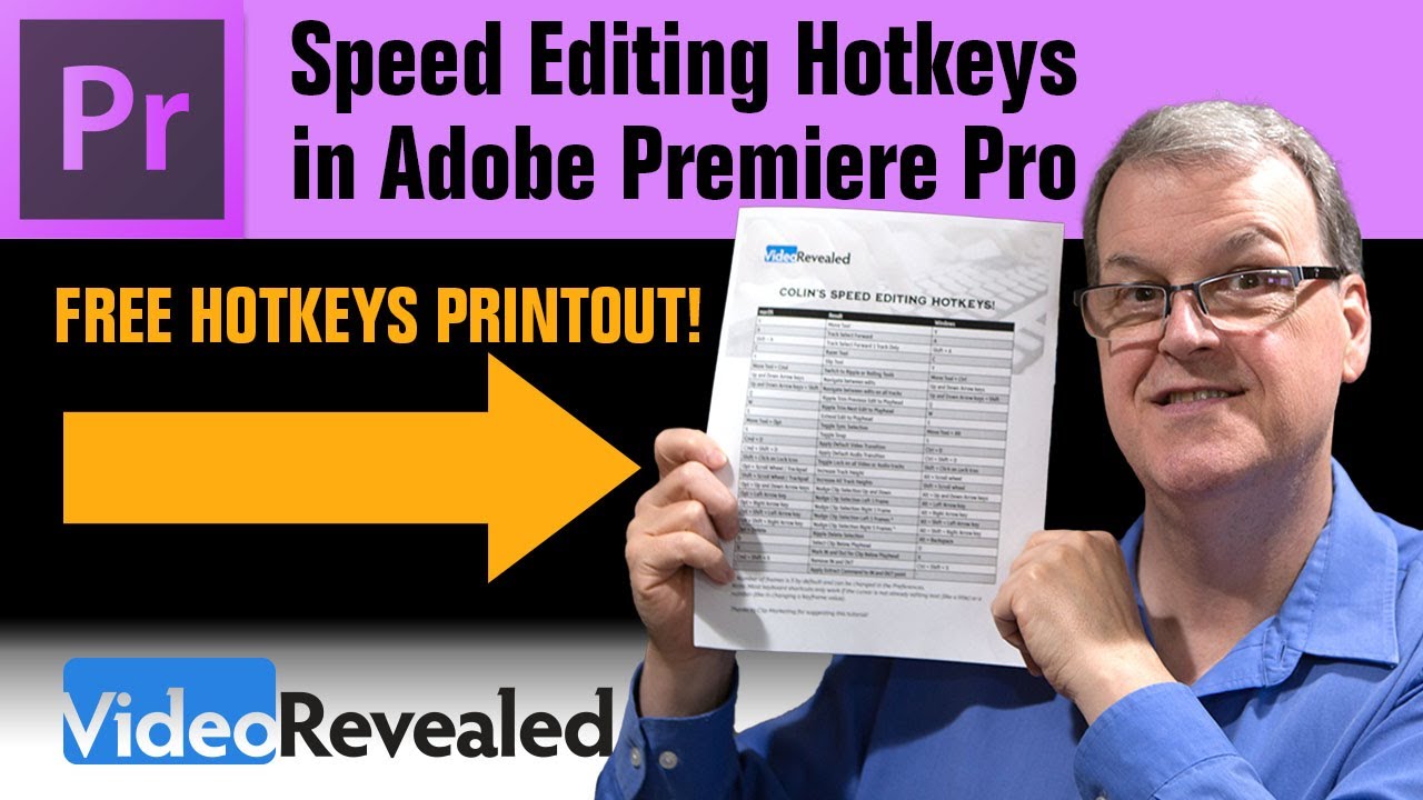 Speed Editing Hotkeys for Premiere Pro