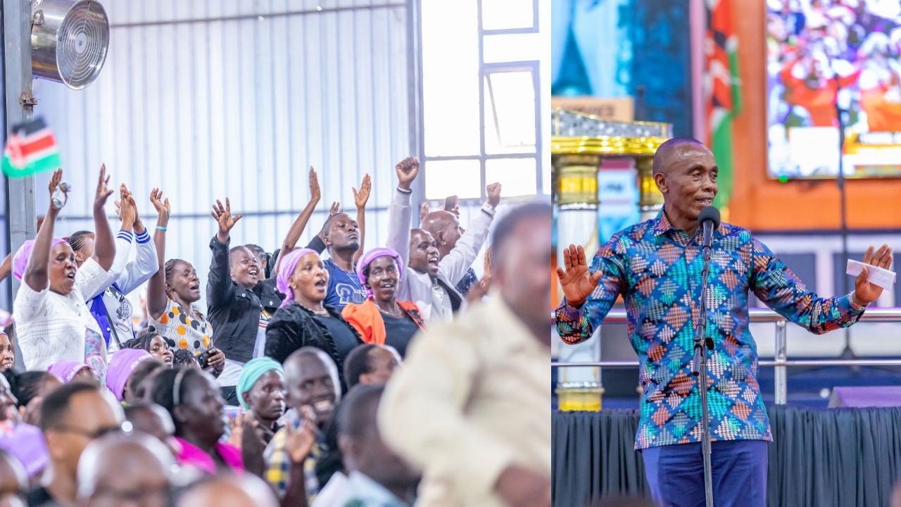 Jcm church explodes in shouts as Kimani wamatangi speaks directly to president ruto live