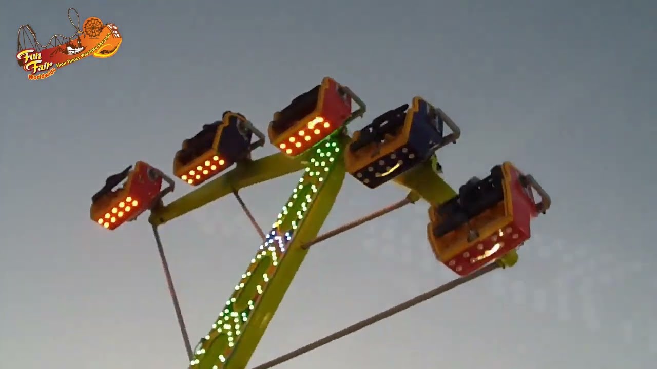Thrilling LOOPS on the STAR FIRE at FERIA DE LEON 2015 🇲🇽